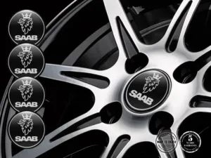 Saab Pegatinas de Rueda Pro Horizonte Flujo Cósmico